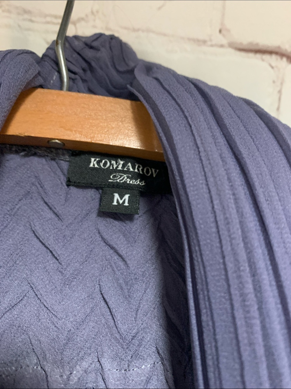NWOT KomaRov 2 Piece Lavender Jeweled Charmeuse Chiffon Dress Jacket SizeM - Picture 5 of 9